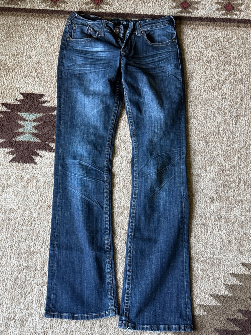 Cowgirl Tuff Women's Dark Blue Boot Cut Jeans